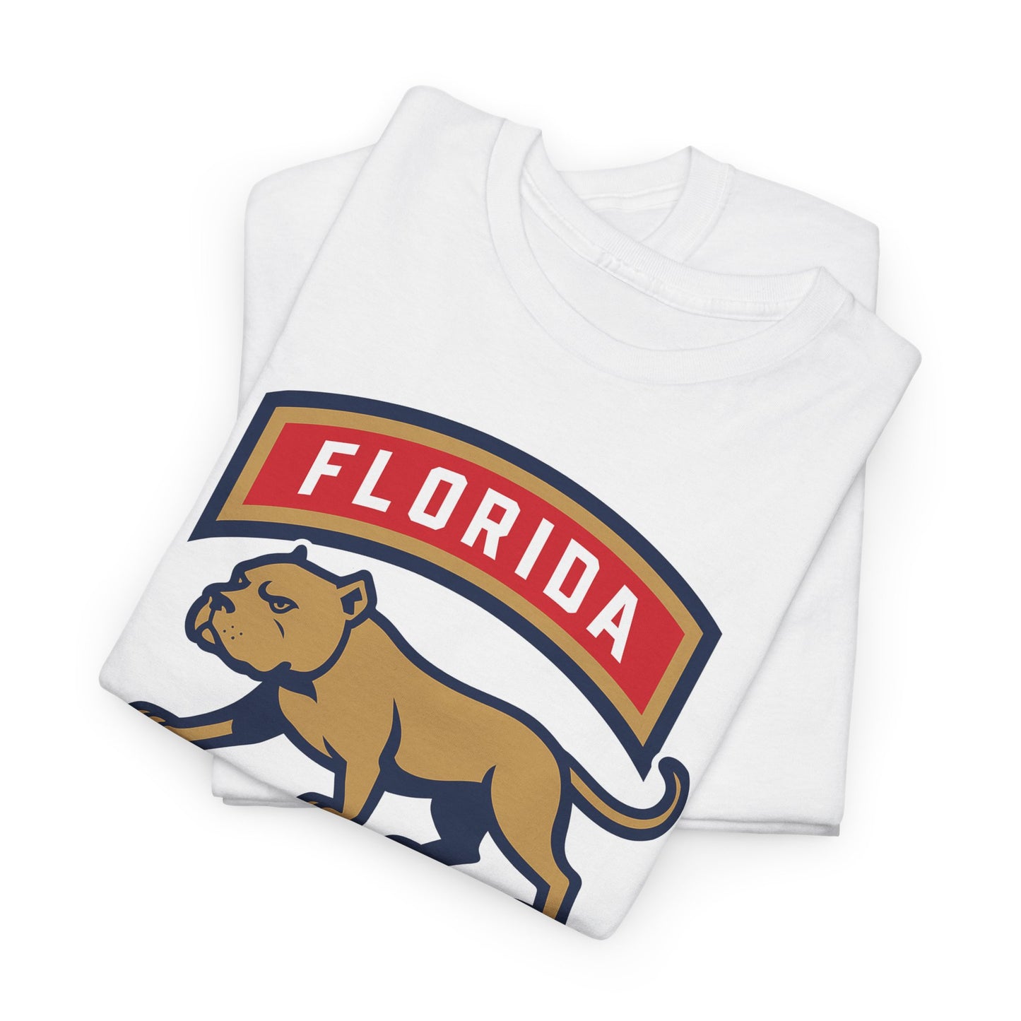 Florida State Flag Crest T-Shirt — Retro Bear & Cross Design